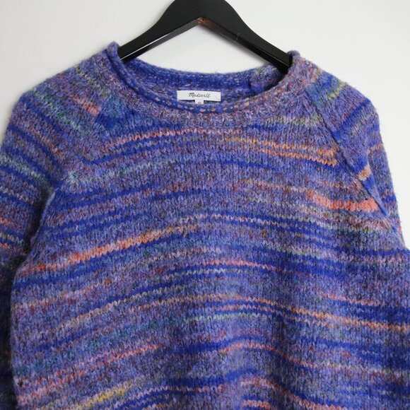 Madewell Space-Dyed Galaxy Kersdale Acrylic Wool Blend Pullover Sweater Size XS - Picture 4 of 9